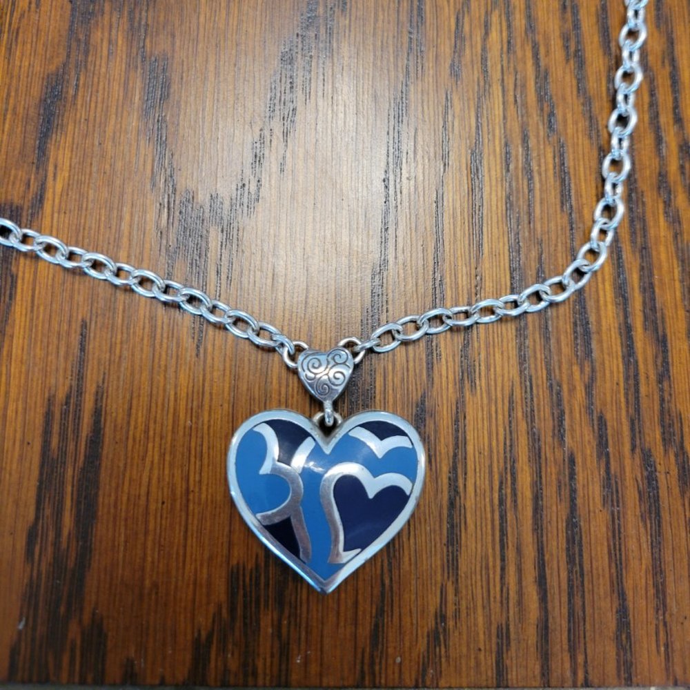 Beautiful blue Brighton Heart (2 sided)